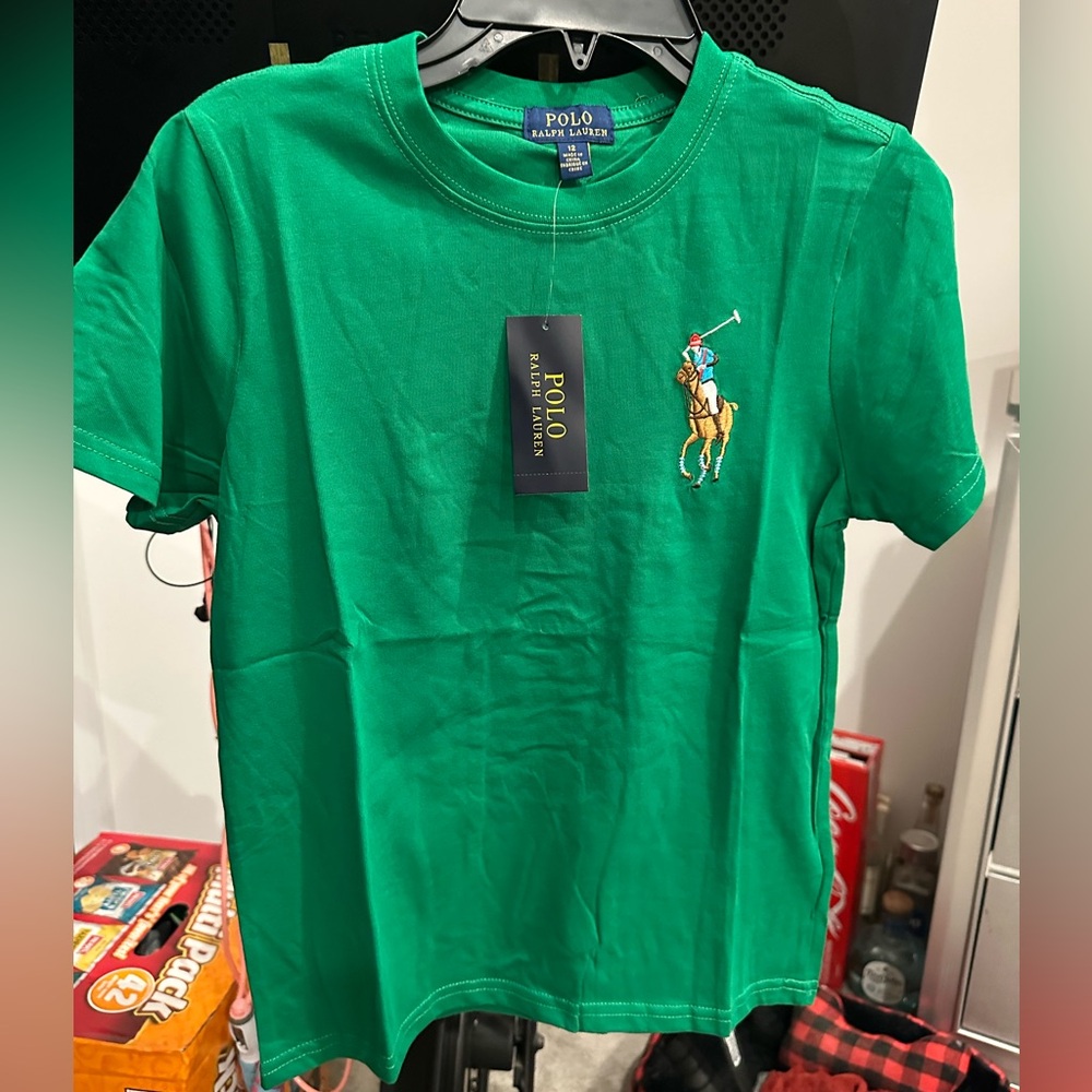 NWT Ralph Lauren Polo tee kids 12 boys